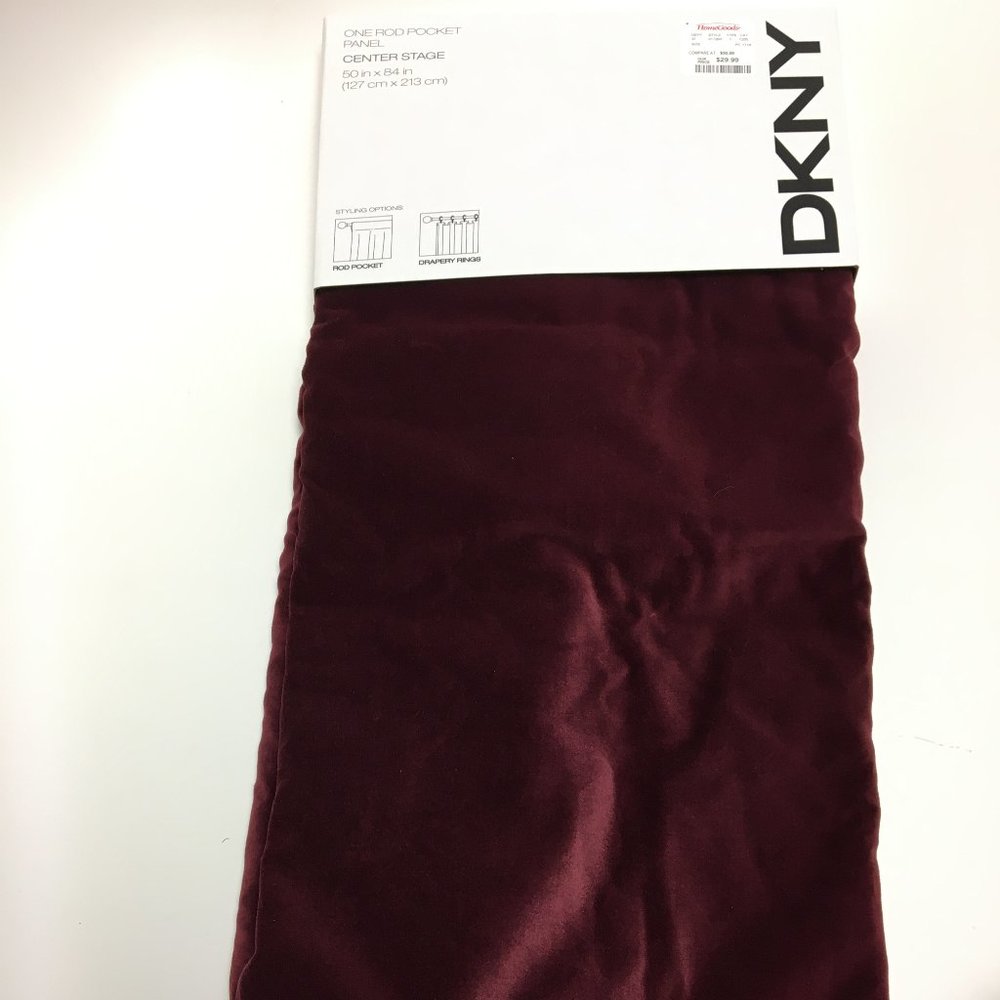 DKNY "Center Stage" velvet drapery panel